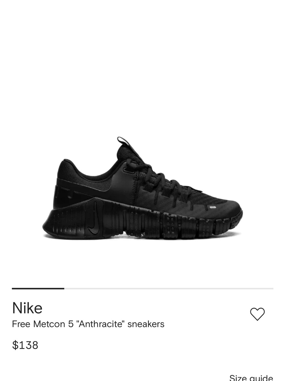 Nike Free Metcon 5 Athletic Sneakers - Black